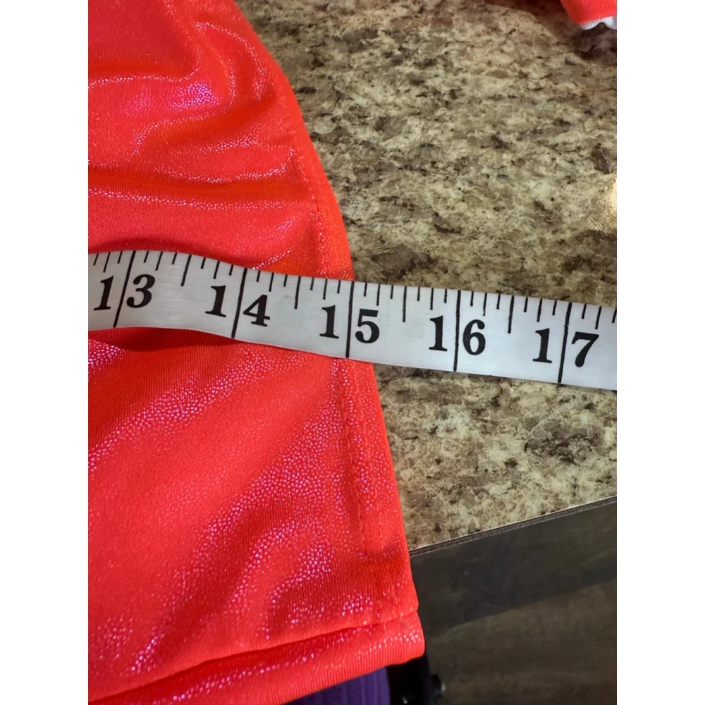 SHEIN Orange Shimmer Bikini Set Women's Large - Picture 4 of 11